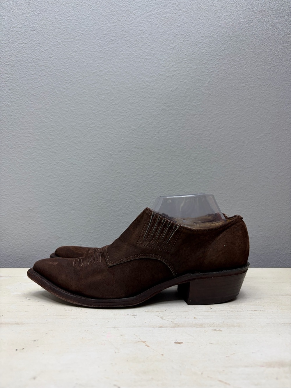 Nocona Boots Brown Suede Ox Cut Ankle Boots Size 7.5